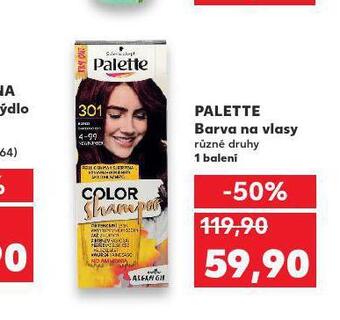 Kaufland Palette barva na vlasy nabídka