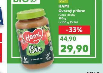 Kaufland Hami ovocný příkrm nabídka