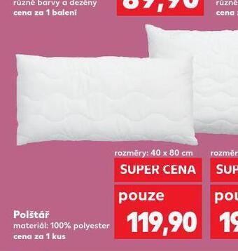 Kaufland Polštář 40 x 80 cm nabídka