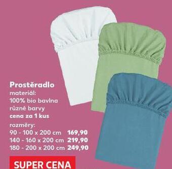 Kaufland Napínací prostěradlo 180-200 x 200 cm nabídka