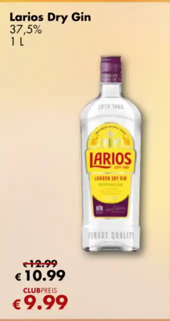TRAVEL FREE Larios Dry Gin 37,5% 1L nabídka