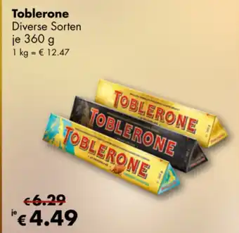 Toblerone Diverse Sorten je 360 g
