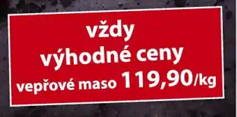 Konzum vždy výhodné ceny vepřové maso 1kg nabídka