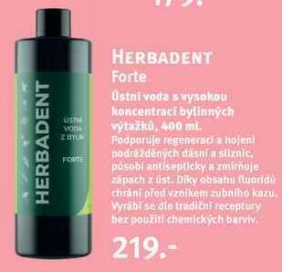 Rossmann Herbadent forte ústní voda, 400 ml nabídka