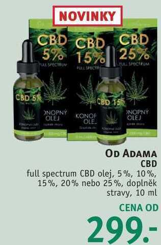 Rossmann Od adama cbd full spectrum cbd olej, 10 ml nabídka