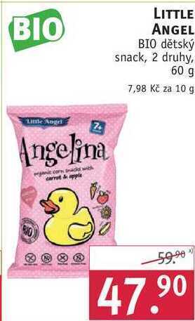 Little angel bio dětský snack, 60 g