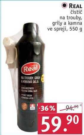 Rossmann Real čistič na trouby, grily a kamna ve spreji, 550 g nabídka