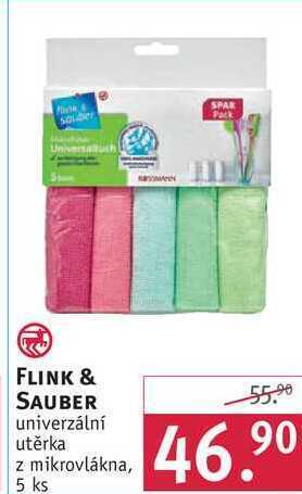 Rossmann Flink & sauber univerzální utěrka z mikrovlákna, 5 ks nabídka