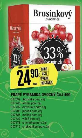 Frapé pyramida ovocný čaj 40g