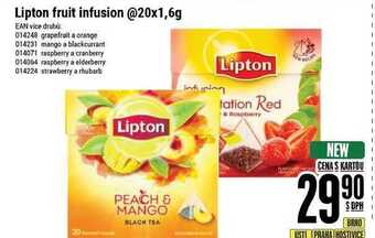 Tamda Foods Lipton fruit infusion nabídka