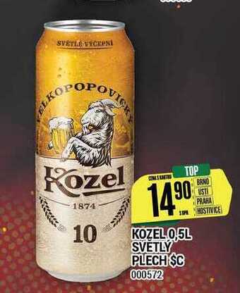 Tamda Foods Velkopopovický kozel světlý, výčepní pivo 0,5l 0.5l, nabídka
