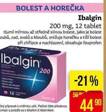 Teta Ibalgin 200 mg, 12 tablet nabídka