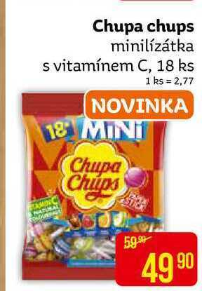Chupa chups minilízátka s vitamínem c, 18 ks