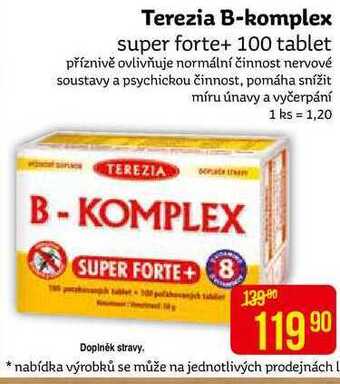 Teta Terezia b-komplex super forte+ 100 tablet nabídka