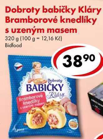 CBA Dobroty babičky kláry bramborové knedlíky s uzeným masem, 320 g nabídka