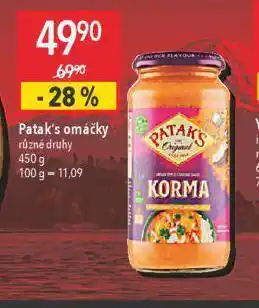 Globus Patak´s omáčky nabídka