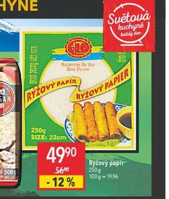 Globus Rýžový papír nabídka