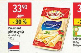 Globus Président plátkový sýr nabídka