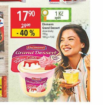 Globus Ehrmann grand dessert nabídka
