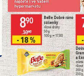 Globus Bebe dobré ráno sušenky nabídka