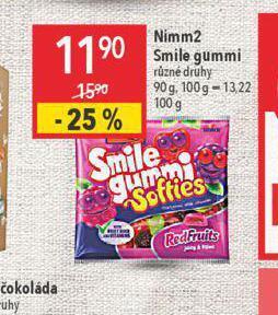 Globus Nimm2 smile gummi nabídka