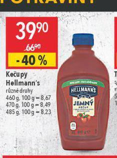 Globus Hellmann´s kečup nabídka