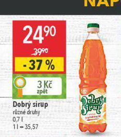 Globus Dobrý sirup nabídka