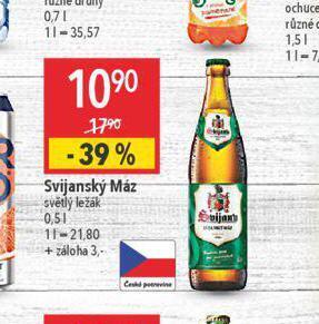 Globus Pivo svijanský máz nabídka