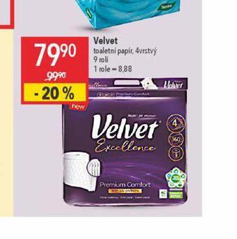 Globus Velvet toaletní papír nabídka