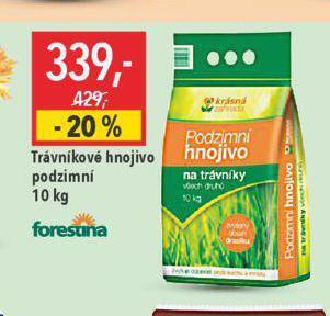 Globus Trávníkové hnojivo podzimní nabídka