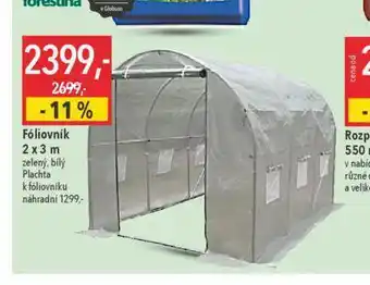 Globus Fóliovník 2 x 3 m nabídka