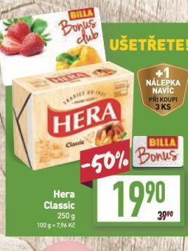 Billa Hera classic nabídka