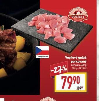 Billa Vepřový guláš porcovaný nabídka