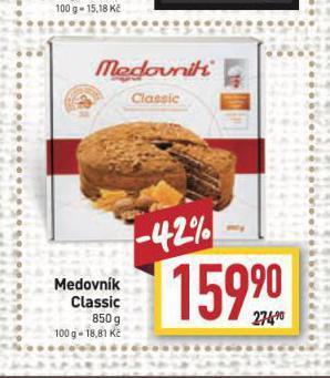 Billa Medovník nabídka