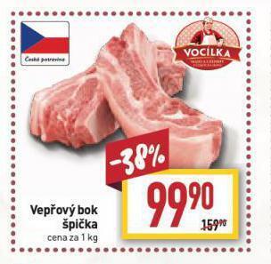 Billa Vepřový bok špička nabídka