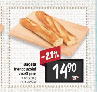 Billa Francouzská bageta nabídka