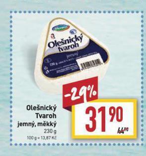Billa Olešnický tvaroh nabídka