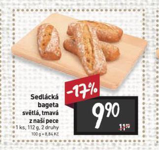 Billa Sedlácká bageta nabídka
