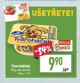 Billa Tvaroháček nabídka