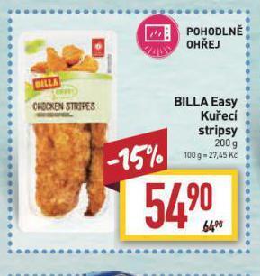 Billa Kuřecí stripsy nabídka