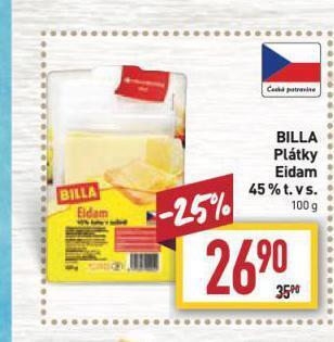 Billa Eidam sýr nabídka