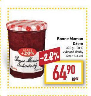 Billa Bonne maman džem nabídka
