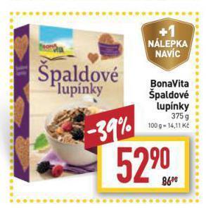 Billa Bonavita špaldové lupínky nabídka