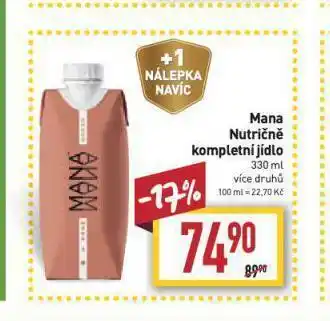 Mana nutričné kompletní jídlo