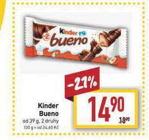 Billa Kinder bueno nabídka