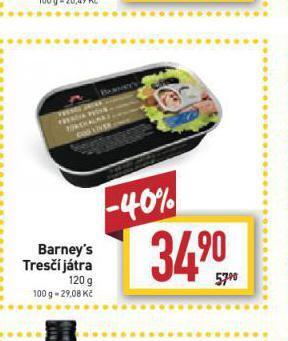 Billa Barney's tresčí játra nabídka
