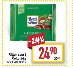 Billa Ritter sport čokoláda nabídka
