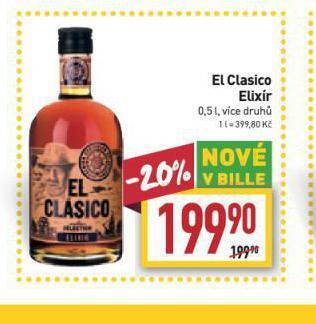 Billa El clasico elixír nabídka