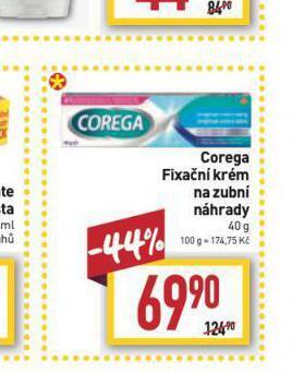 Billa Corega fixační krém na zubní náhrady nabídka