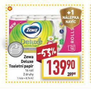 Billa Zewa toaletní papír nabídka